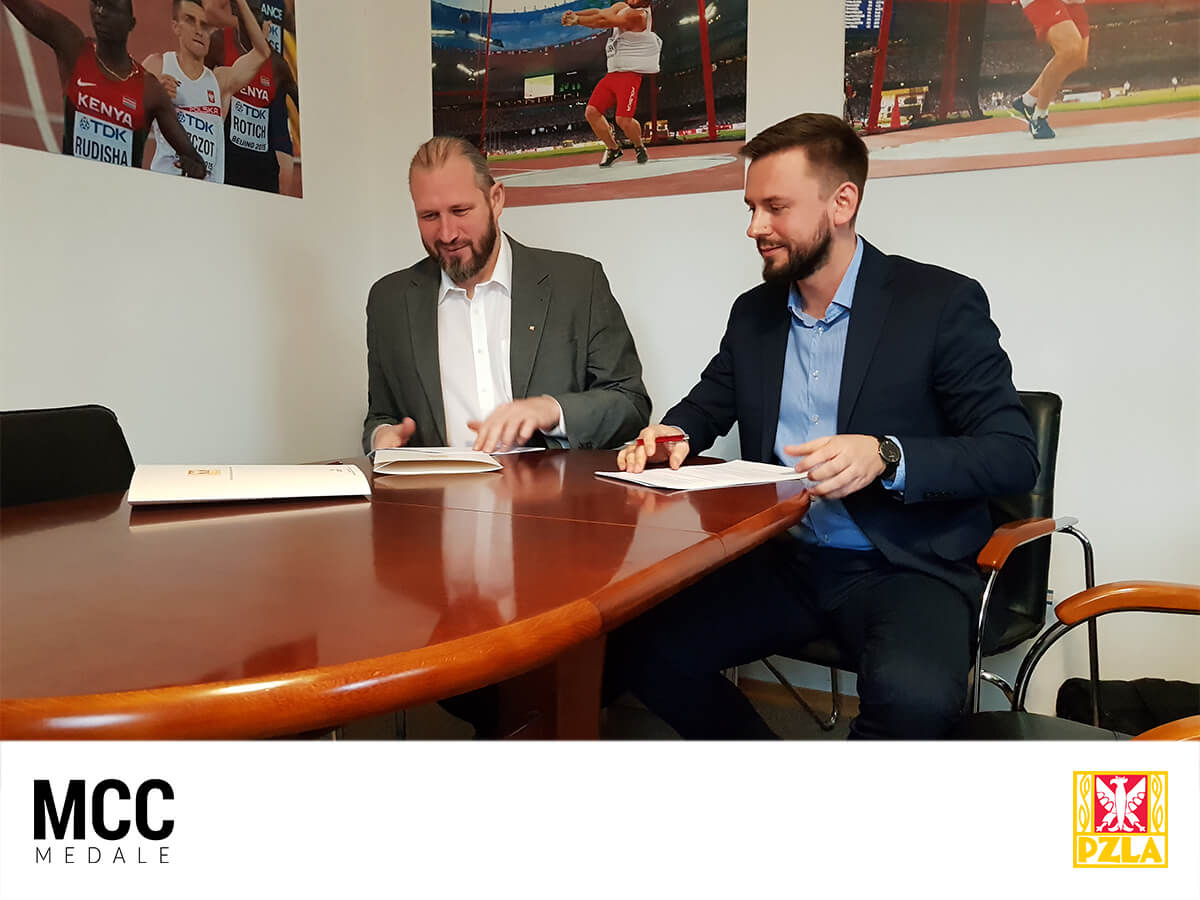Podpisanie umowy o współpracy pomiędzy MCC Medale i PZLA
