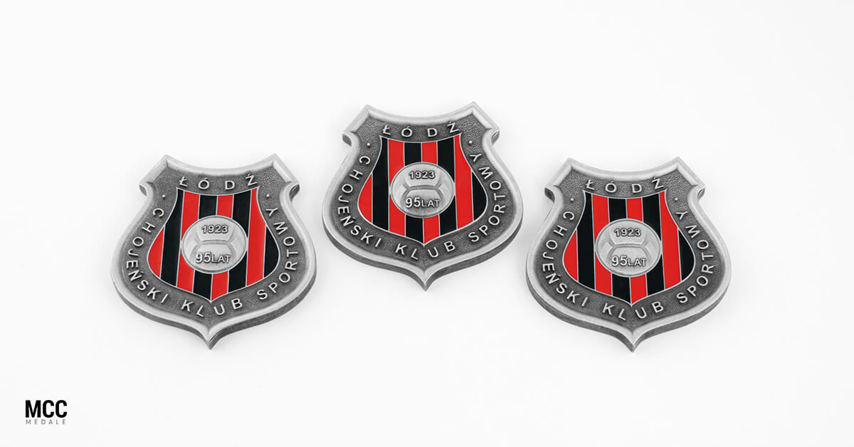 Medale pamiątkowe na 95-lecie Chojeńskiego Klubu Sportowego