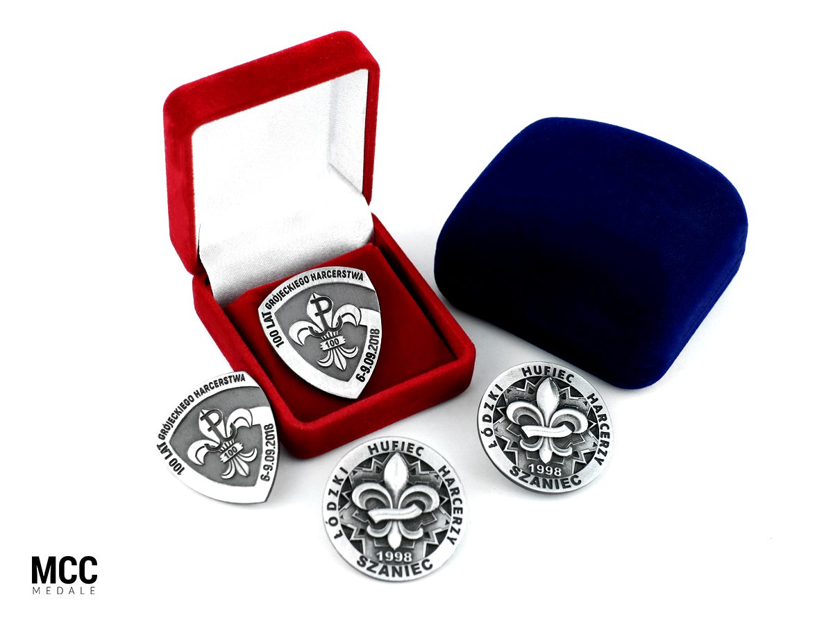 Odznaczenia harcerskie na zamówienie wykonane przez MCC Medale