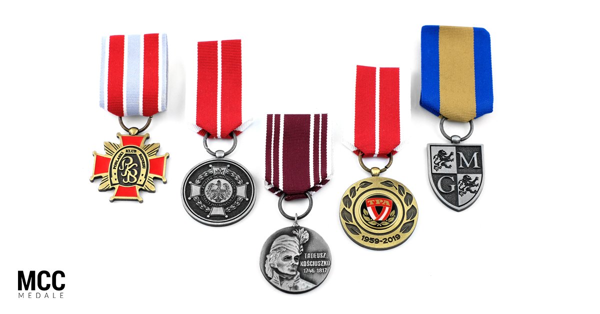 Odznaczenia okolicznościowe wykonane przez polską firmę MCC Medale