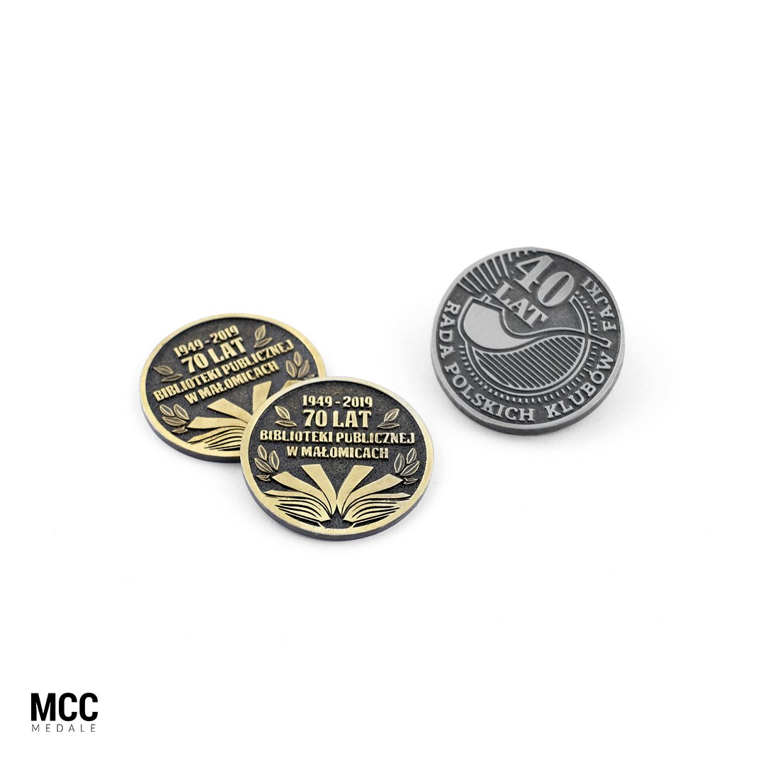 Monety na jubileusz od producenta - firmy MCC Medale