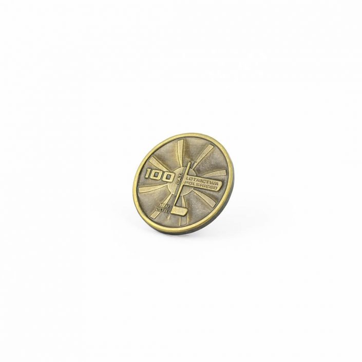 Moneta na zamówienie 100 lat Lotnictwa Polskiego, moneta od producenta z samolotem, od MCC Medale