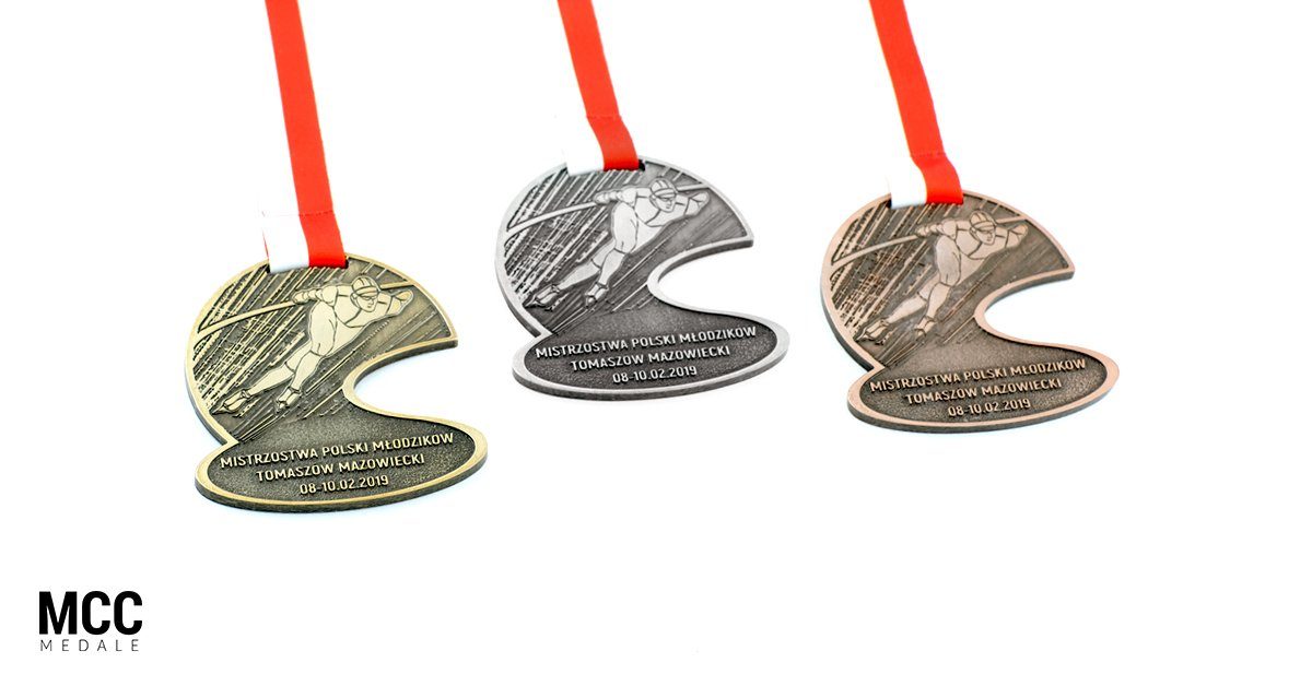 Medale na sporty zimowe wyprodukowane przez MCC Medale