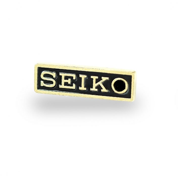 Dwukolorowy emaliowany pins firmowy Seiko