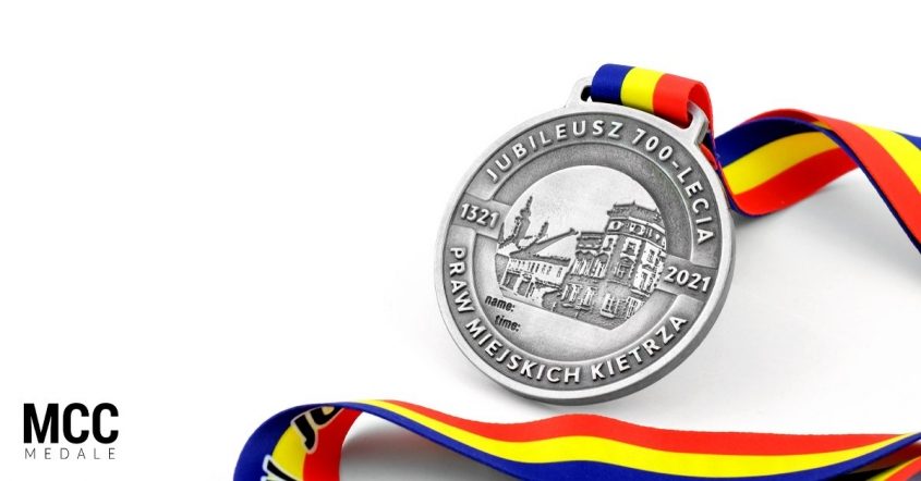 Medale na jubileusz 700-lecia praw miejskich Kietrza wykonane w odlewni MCC Medale