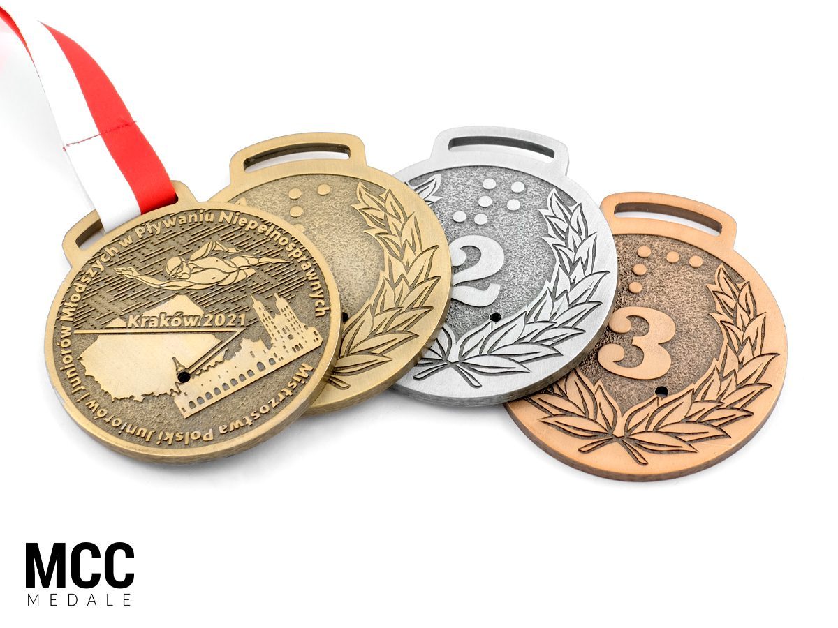 Odlewane medale na zawody pływackie - od producenta, odlewni MCC Medale
