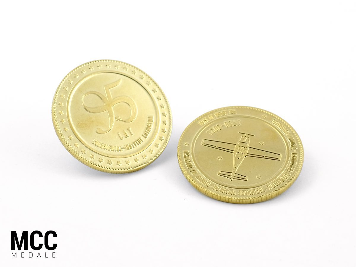 Projekt bitych monet na 95-lecie Instytutu Lotnictwa - MCC Medale