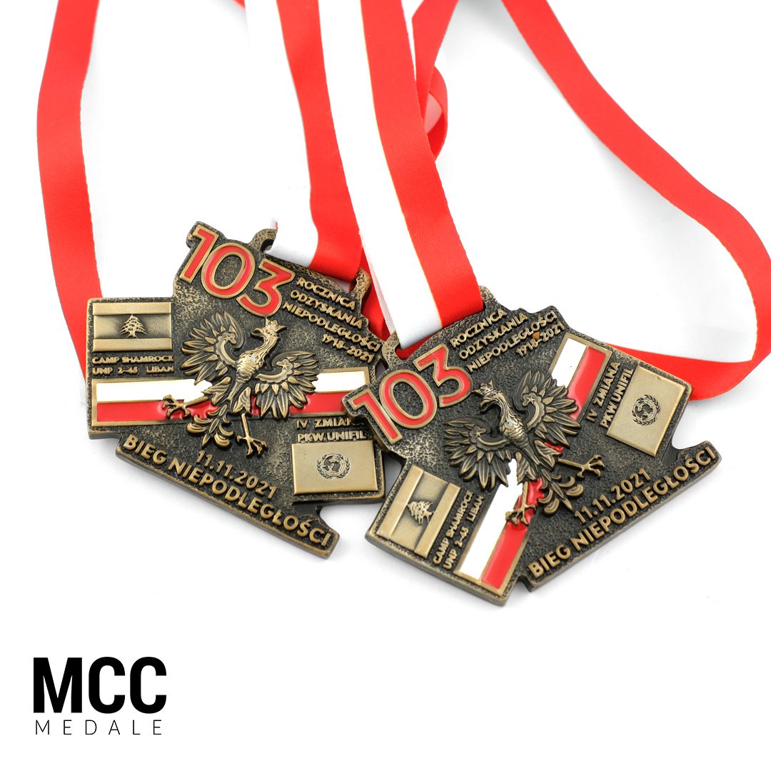 IV zmiana PKW UNIFIL - medale wykonane przez odlewnię MCC Medale