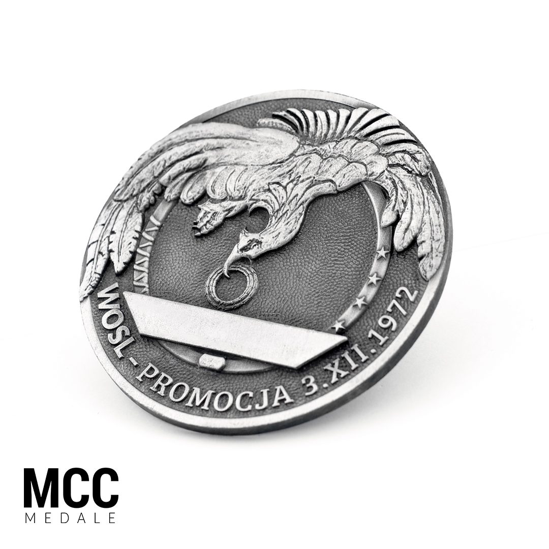 Medale z orłem wykonane w technice 3D przez odlewnię MCC Medale