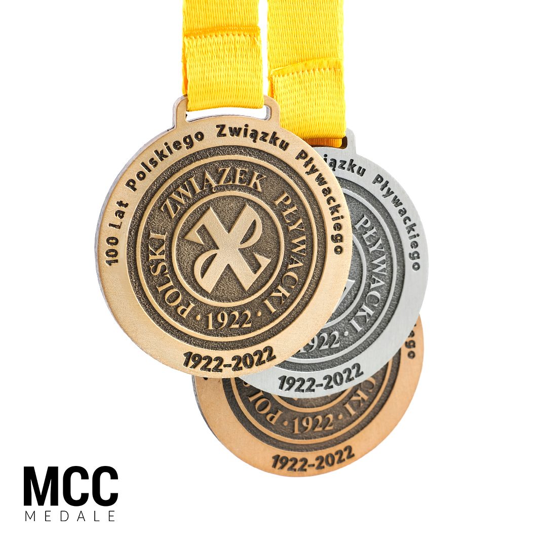 Medale dla PZP wykonane przez producenta medali, MCC Medale