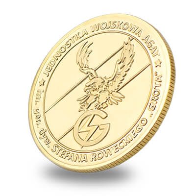 Klasyczna moneta okolicznościowa bita na zamówienie przez MCC Medale