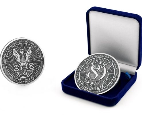 Światowy Związek Żołnierzy Armii Krajowej - medale okolicznościowe wykonane przez odlewnię MCC Medale