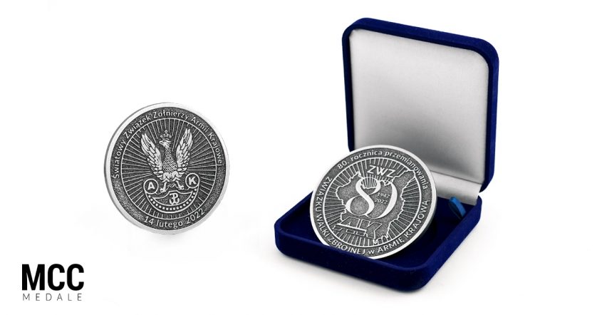 Światowy Związek Żołnierzy Armii Krajowej - medale okolicznościowe wykonane przez odlewnię MCC Medale