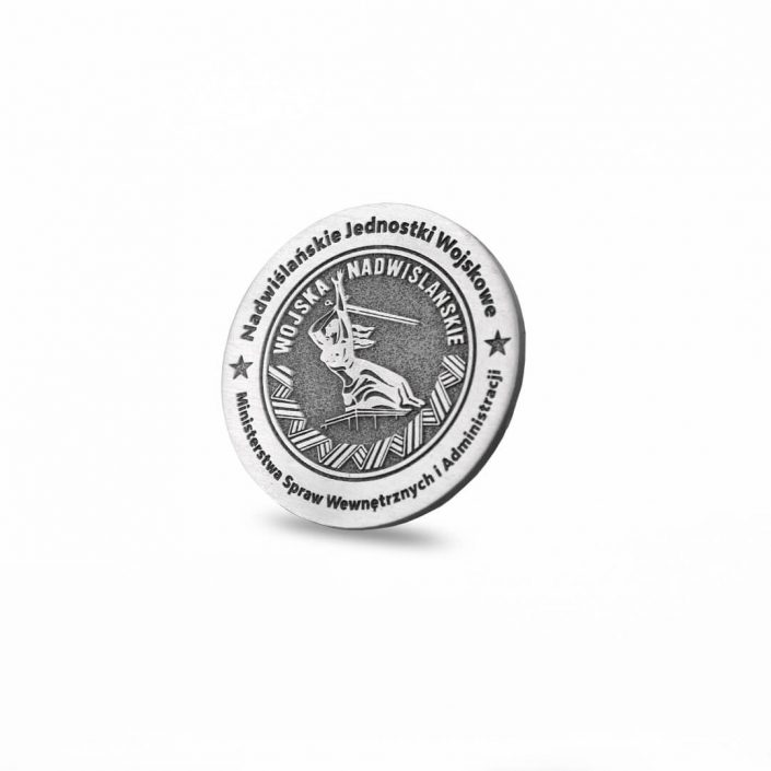 Coin wojskowy z motywem Warszawskiej Syrenki produkcji MCC Medale