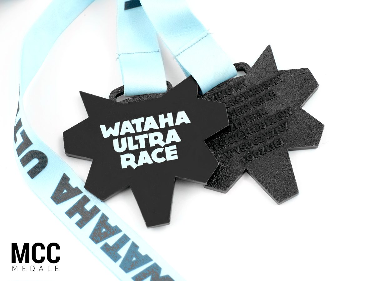 Medale na zawody Wataha Ultra Race z mccmedale.pl