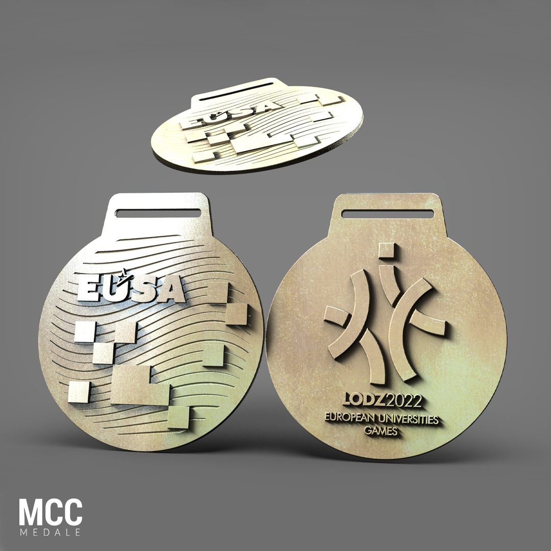 Najciekawsze medale 3D wykonane przez firmę MCC Medale na EUSA 2022, które odbyły się w Łodzi